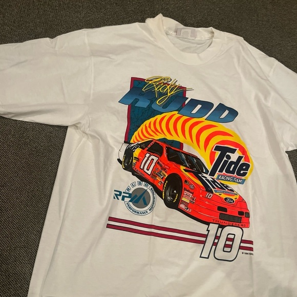 VTG NOS Authentic New Ricky Rudd Tide Shirt Size: XL 46-48 NWOT - Picture 2 of 6